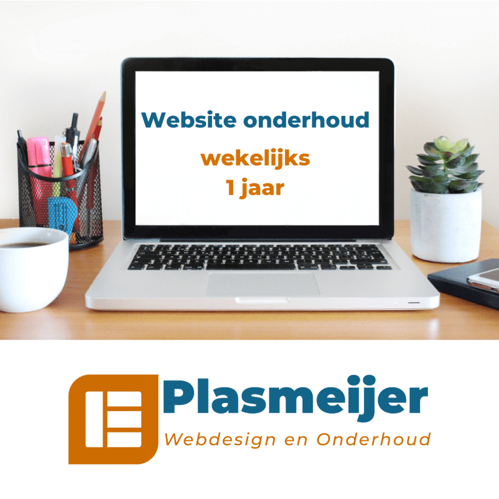 Website onderhoud wekelijks - Plasmeijer Webdesign